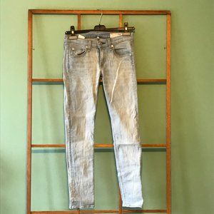 Rag & Bone Capri Cropped Skinny Jeans Light Wash